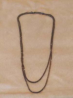 Vintage 925 Milor Sterling Silver Necklace 42in • $39.99