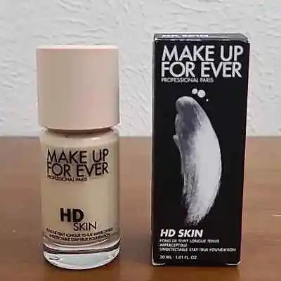 Make Up Forever HD Skin 24hr Blur Foundation Semi Matte Cosmetics 1N10 - Y235 • $36.72