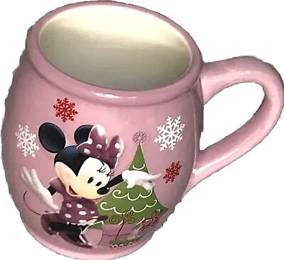 Disney Minnie Mouse Pink Christmas Coffee Mug • $7.97