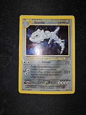 Pokemon Steelix 15/111 Neo Genesis Holo Rare HP Italian • $6.95