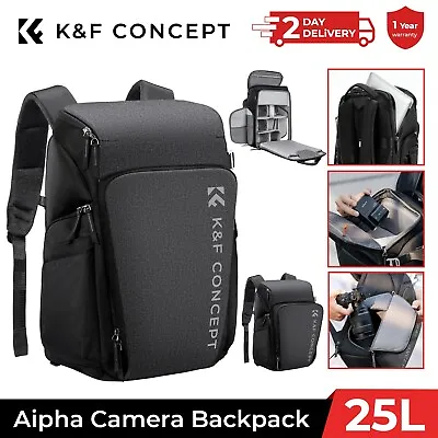 K&F Concept Travel Camera Backpack Large Capacity Camera Accessories Storage Bag • £70.99