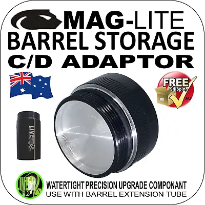 Maglite Upgrade Mod Conversion Barrel Extension Compartment Adaptor C/d Cell Au • $19.24