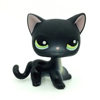 £10.99 • Buy Littlest Pet Shop Pink Ears Black Cat Kitty LPS #336 Kids Toys Short Hair