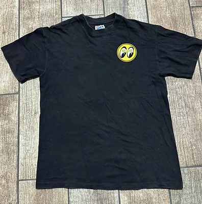 Vintage Unisex Single Stitch Moon Eyes Black T-Shirt SZ M • $52