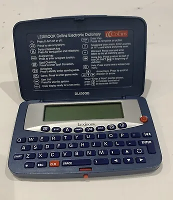 Lexibook DL600GB - Collins Electronic Pocke- English Dictionar - Blue - New • £15