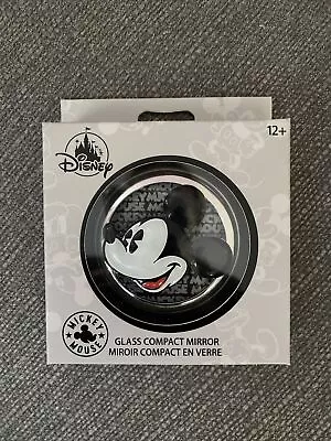 Disney Store Mickey Mouse Glass Compact Mirror New In Box • $24.90