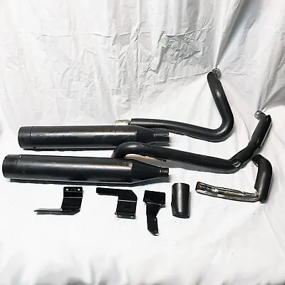 Vance & Hines Black Exhaust Oversized 450 Destroyer Mufflers '17-'18 Harley Tour • $325