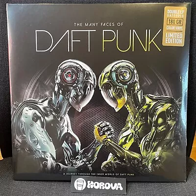 DAFT PUNK 'The Many Faces Of' - Double LP Limited Edition Yellow Colour Vinyl • £30.50