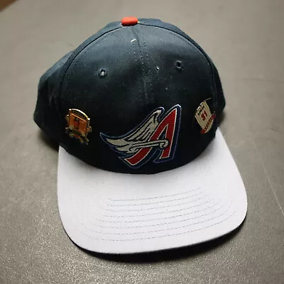 Vintage Wing Logo Anaheim Angels 90s Snapback Twin Enterprise Hat Cap Finley • $11.53