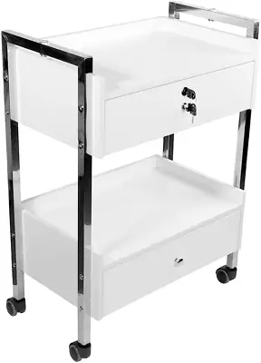 Supreme Medical Dental Mobile Utility Cabinet With Steel Frame And Two Drawer  • $440.99