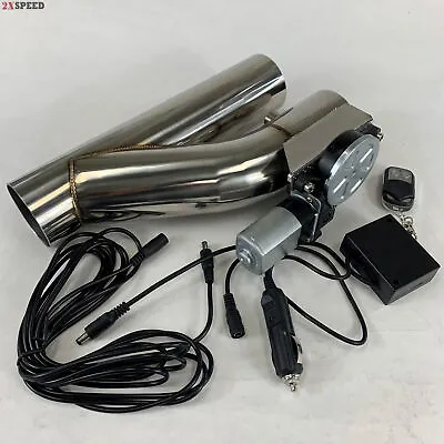 $99.99 • Buy 2.5  Inch 63mm Electric Exhaust Muffler Valve Cutout System Dump Wireless Remote