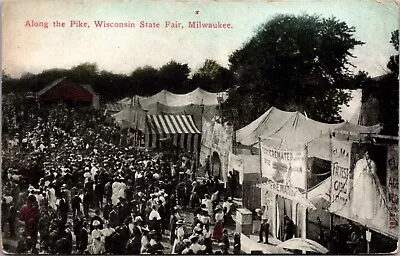 Postcard Along The Pike Wisconsin State Fair In Milwaukee • $6