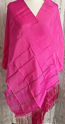 Authentic Mexican Silk Wrap Shawl Reboso Mexicano De Artiseda • $40