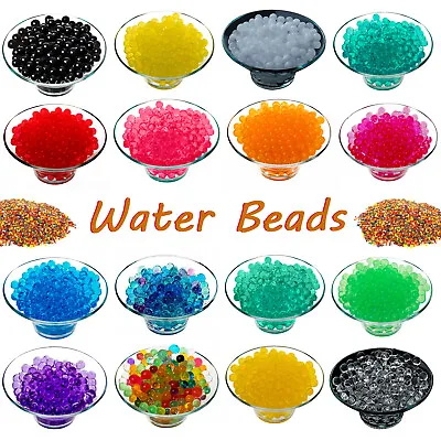 2500 Water Beads Crystal Vase Filler Bio Soil Gel Ball Vase Filler Wedding Decor • £2.99