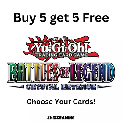 YuGiOh Battles Of Legend: Crystal Revenge - BLCR - Choose Your Cards! • £0.99