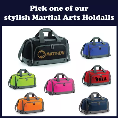 Personalised Karate Holdall Bag Kids Martial Arts Boys Girls Uniform Children's • £19.45