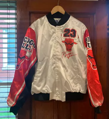 Michael Jordan Chalk Line Jacket Vintage Chicago Bulls Mens Large 90’s • $96.99