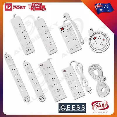 Surge Protector Power Board 4/6 Outlets USB Port Overload Protection Power Strip • $22.99