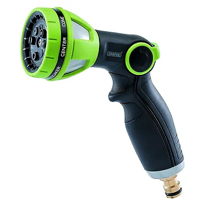 Draper Garden Spray Gun 8 Patterns Adjustable Flow On Off Thumb Lever Hose Pipe • £11.99