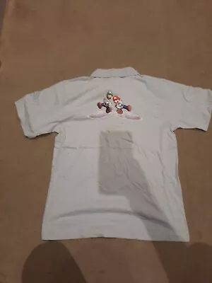 Nintendo Staff Promo T Polo Shirt Mario Kart Wii Gaming Rare Vintage Y2K Medium • £100