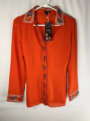 Lightweight I.C.U Collection Summer Blouse In Woman's Size Small!  • $30