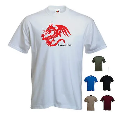 £9.99 • Buy 'St. George's Day - Dragon One' St Georges / Saint George Mens T-shirt Tee