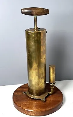 ANTIQUE STEAM WHISTLE HAND OPERATED PUMP BRASS  Train Nautical AB Sands New York • $425