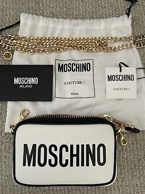 Moschino Leather Clutch On Chain • $275