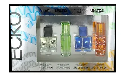 Marc Ecko 0.5 Oz EDT 4 Piece Gift Set-MEM+MEB+MEU+MEG • $29.99