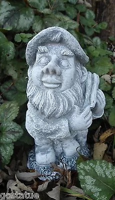 Latex Gnome Mold With Plastic Backup Concrete Plaster Mould  6 H X 3 W • $69.95