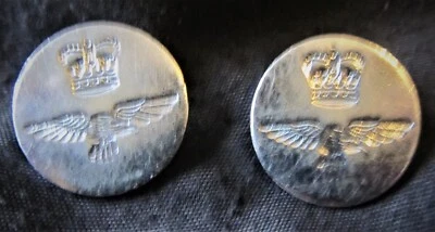 £4.99 • Buy RAF Blazer Mess Military Buttons X2 British Royal Air Force 24mm, 1952 Onwards