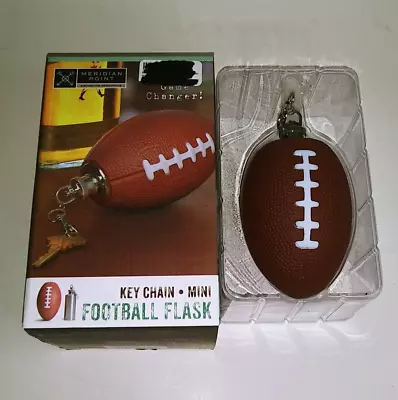 Soft Mini Football Keychain Alcohol Flask Bottle Stainless Steel Inside • $5.99