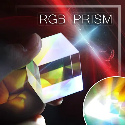 35mm Beam Combiner Light Splitter Dichroic Mirror Lens Cube Prism Optical Glass • $27.46