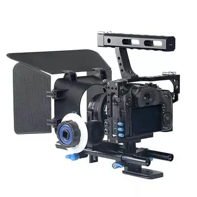 £98.14 • Buy Camera DSLR Rig Video Stabilizer Holder Matte Box Follow Focus For A7 A7R#1