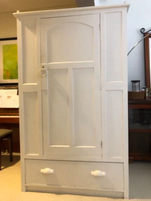 $35 • Buy Beautiful Vintage Wardrobe Free-standing - Great For A Baby/child Room