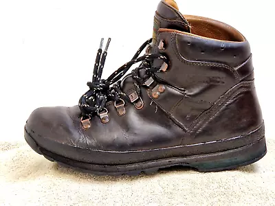 Meindl Vibram Men Walking Vintage Boots Leather Brown UK 8 EU 42 • £15.97