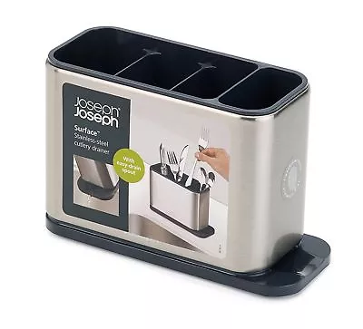 $44.50 • Buy JOSEPH JOSEPH Surface Cutlery Drainer Stainless Steel Caddy Sink Area Organiser