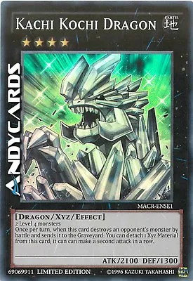 KACHI KOCHI DRAGON (Dragon Kachi Kochi) - Super R - MACR ENSE1 - Yugioh ANDYCARDS • $1.08