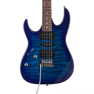 Ibanez GRX70QAL RG Gio Left-Handed Electric Guitar Transparent Blue Burst • $249.99