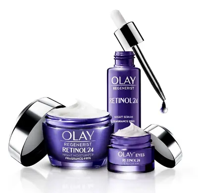 $70 • Buy Olay RETINOL 24 Night Moisturiser, Serum And Eye Cream - 3pc Set - RRP $180