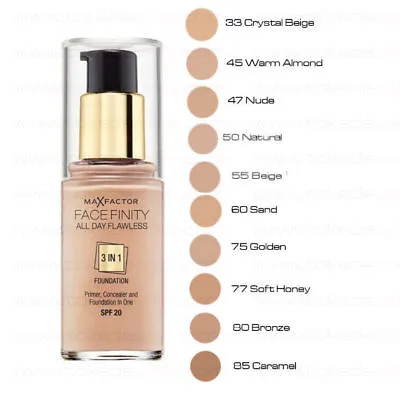 Max Factor FACEFINITY 3 IN 1 FOUNDATION • $16.90