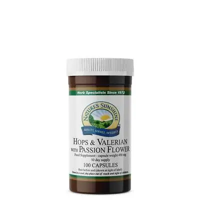 £12.95 • Buy Nature's Sunshine Hops & Valerian With Passion Flower