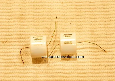 PAIR (TWO) Mundorf MCap EVO Silver-Gold Oil Capacitor 3.3uf 3.3 Uf 450VDC • $79.95