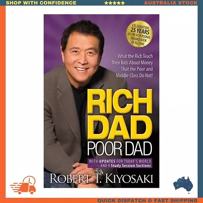 Rich Dad Poor Dad By Robert Kiyosaki | MM Paperback Book | NEW | FREE SHIPPING • $17.60