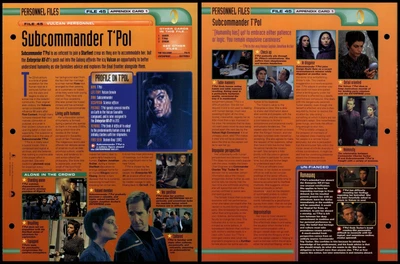 £1.49 • Buy Subcommander T'Pol - Vulcan Personnel - Star Trek Fact File Page