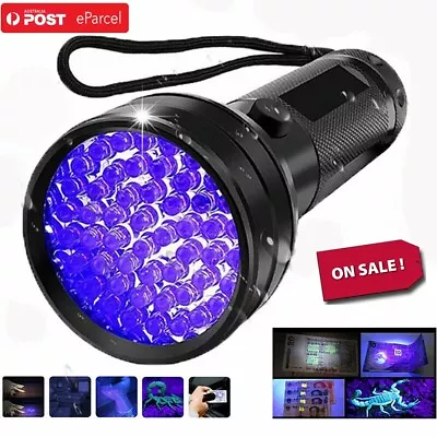 51 LED 395 NM UV Ultra Violet Flashlight Blacklight Torch Light Lamp Aluminum OZ • $12.49