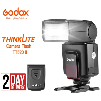 Godox Thinklite TT520II Wireless Signal Flash Light Speedlight For Canon Nikon • £41.99