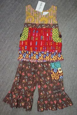 Matilda Jane (Paint By Numbers) Jester Red Shasta Bubble & Leggings -Size 2- NWT • $34.99