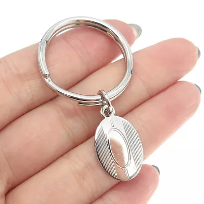 925 Sterling Silver Vintage Tag Key Ring • $69.95