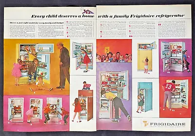 1963 Frigidaire Family Refrigerator Children Multicolor Vintage Print Ad-CRC2 • $9.44